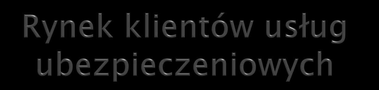 Klientów usług ubezpieczonych można podzielić na: a.