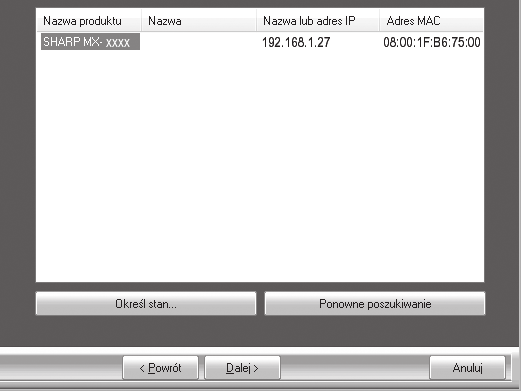 USTAWIENIA W ŚRODOWISKU WINDOWS 2 3 Kliknij przycisk [Instalacja typowa]. Jeśli wybrana zostanie opcja [Instalacja własna], będzie można zmienić ustawienia dowolnego z wymienionych poniżej elementów.