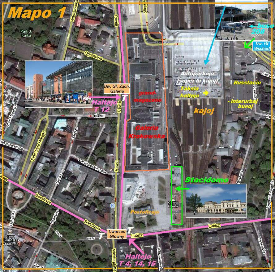 Kiel atingi la konferencejon de la Stacidomo? La plej facila rimedo estas veturado per taksio. La haltejo troviĝas simple super la kajoj.