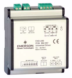 Uniwersalne moduły sterujące z serii EXD-U00 do zaworów napędzanych silnikami krokowymi EX4 / EX5 / EX6 / EX7 / EX8 firmy ALCO działającymi jako - Zawór elektromagnetyczny - Elektryczny zawór