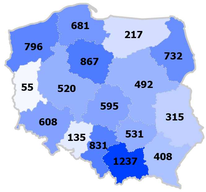 Grudień 213 Medialność w regionach Wykres 3.