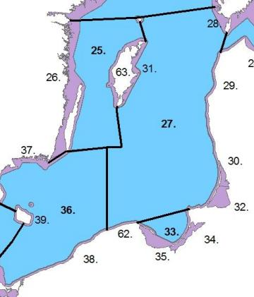 Zgodnie z wytycznymi grupy HELCOM CORESET BD ocena zostanie przeprowadzona dla każdego z wyznaczonych podakwenów Morza Bałtyckiego w części odpowiadającej polskim obszarom morskim.