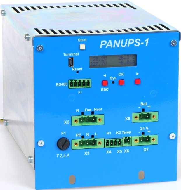 8 Zasilacz PANUPS Zasilacz PANUPS Zasilacz przeznaczony jest do współpracy z urządzeniami obiektowymi zasilanymi napięciem 24V DC i 12V DC.