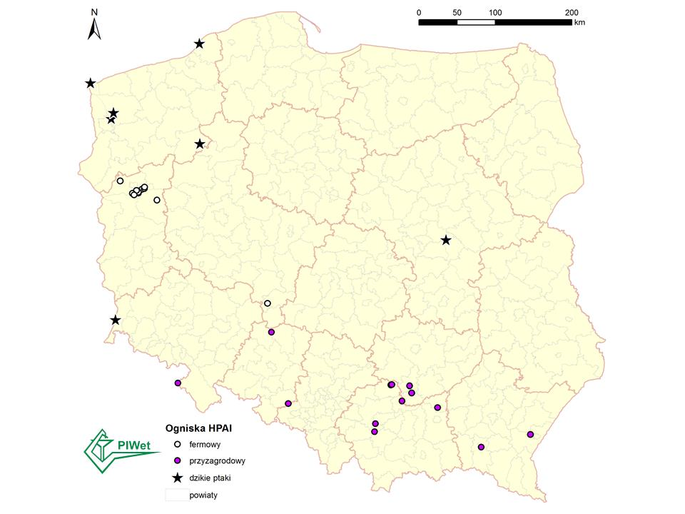 szerszym spektrum wrażliwych gatunków niż wirus HPAI H5N8, który pojawił się w Europie w 2014/2015 roku.