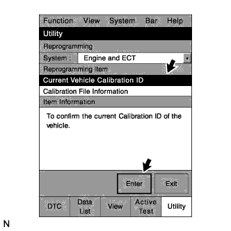 Strona: 13 z 20 A142056 (4) Wybierz pozycję Current Vehicle Calibration ID (bieżący ID kalibracji pojazdu), a następnie naciśnij przycisk Enter.