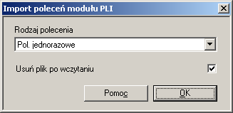 3.6 Jak zaimportować polecenia z utworzonej wcześniej przesyłki PLI? Należy uruchomić moduł płatności krajowych. Z menu <Narzędzia> należy wybrać funkcję <Importuj polecenia>.