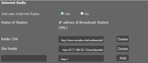 Ustawienia telefonu w konfiguratorze internetowym W tym obszarze należy określić usługi informacyjne, które mają być wyświetlane jako wygaszacz ekranu. Zaznacz opcję Czytnik wiadomości lub Pogoda.