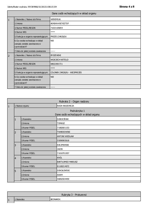 DOKUMENT INFORMACYJNY AKCJI