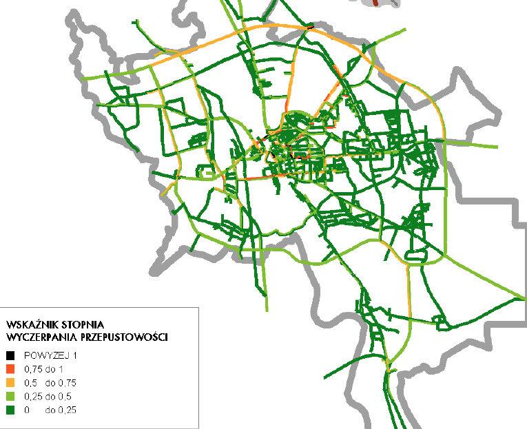 Wskaźnik stopnia wyczerpania przepustowości wybranych newralgicznych ulic w Opolu - INKOM 2012 http://ste-silesia.org/obwodnica/inkom/grafiki/psbp.jpg Wrocławska / tr.