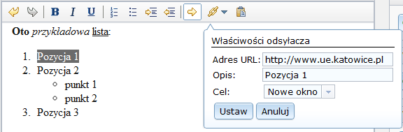 W przypadku nie wypełnienia pola wymaganego w formularzu, bądź też przy podaniu nieprawidłowej wartości kontrolka zostaje podświetlona na czerwono.