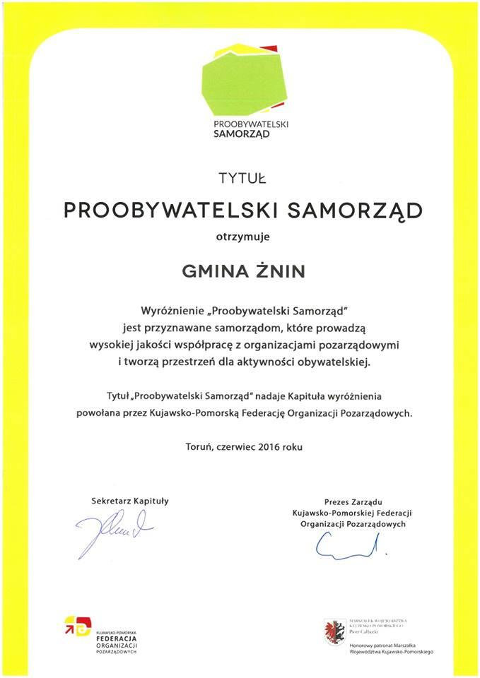 Nagroda Proobywatelski samorząd Działania współpracy międzysektorowej rozwijane są konsekwentnie od lat i w ścisłej współpracy z organizacjami pozarządowymi. Miasto realizuje konkursy na tzw.