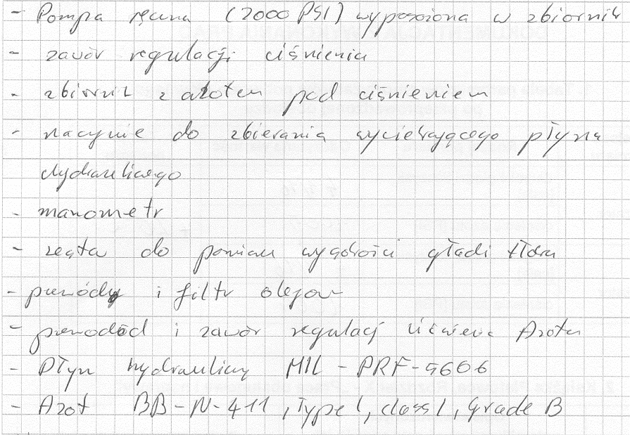 Poniżej zamieszczono fragment rozwiązania zadania, który jest przykładem najpełniej sporządzonego wykazu