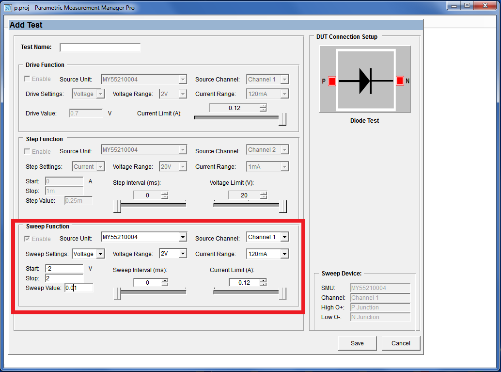 1) Uruchomić program Parametric Measurement Manager Pro. Wyświetli się okno pokazane na rys. 1.12. i wybrać opcje File a następnie New Project. Wybrać dowolną nazwę i zapisać. Rys.1.13.
