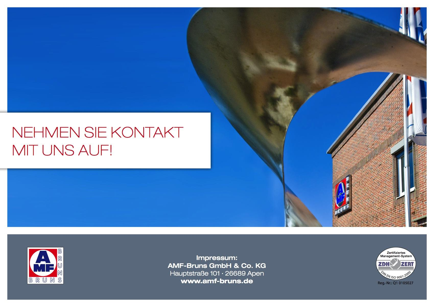 AMF-Bruns GmbH & Co. KG IHR STARKER PARTNER Zapraszamy: III piętro Sala B, stoisko nr.
