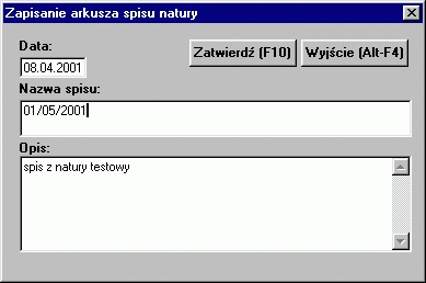 Inwentaryzacja pomocą przycisków Góra, Dół kolejnością wg wybranych kolumn. Zestaw kolumn zawiera kolumnę o nazwie 'Kolumna użytkownika', która nie zwraca żadnych danych.