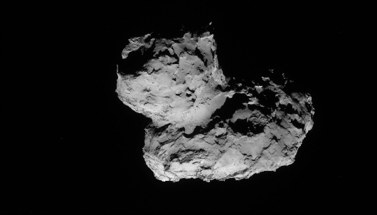 Lądowanie na komecie (cd.) wcześnie otoczki gazowo-pyłowej jądra kometarnego.