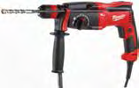 #MILWAUKEETOOL OBRÓBKA METALU AGV 22-230 E + PH26X NR ARTYKUŁU 4933AGVPHX SZLIFIERKA KĄTOWA O MOCY 2200W ORAZ MŁOT TYPU KOMBI 26 MM SDS-PLUS W ZESTAWIE Łagodny rozruch Szybkozdejmowalna i odporna na