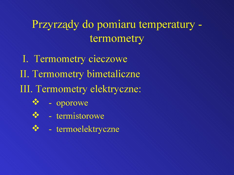 Termometry bimetaliczne III.