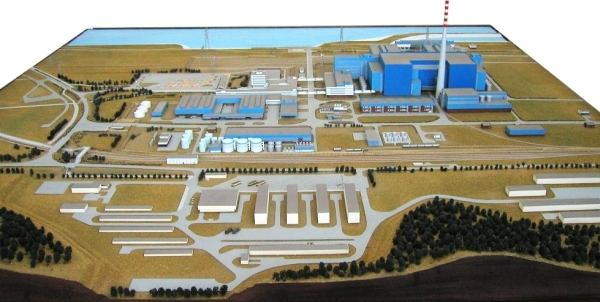 Makieta byłej EJ Żarnowiec I etap: 2x465 MW Former Żarnowiec NPP mock-up I. stage: 2x465 MW Maszynownia I. bloku I.