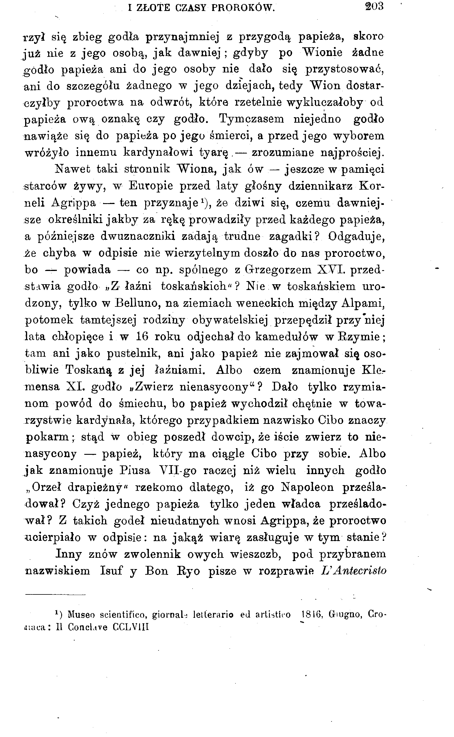 I ZŁOTE CZASY PROROKÓW.
