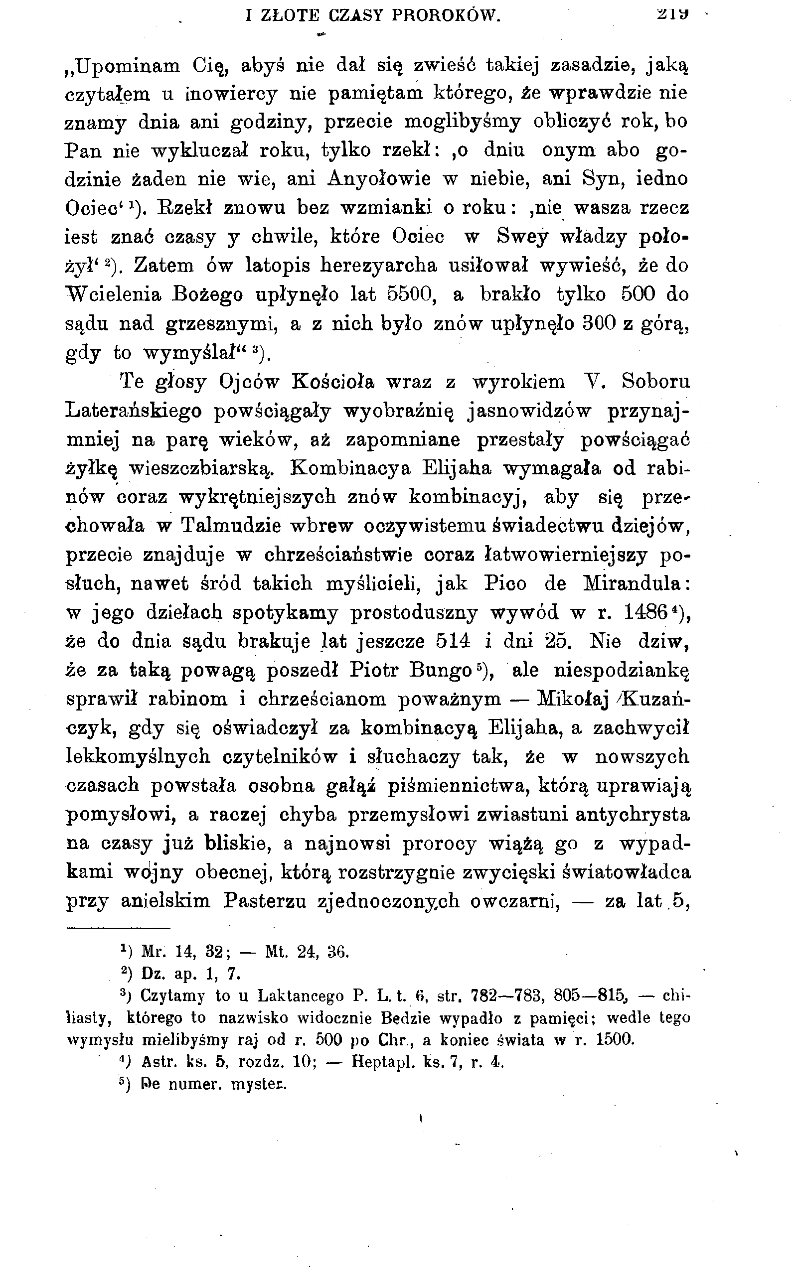 I ZŁOTE CZASY PROROKÓW.