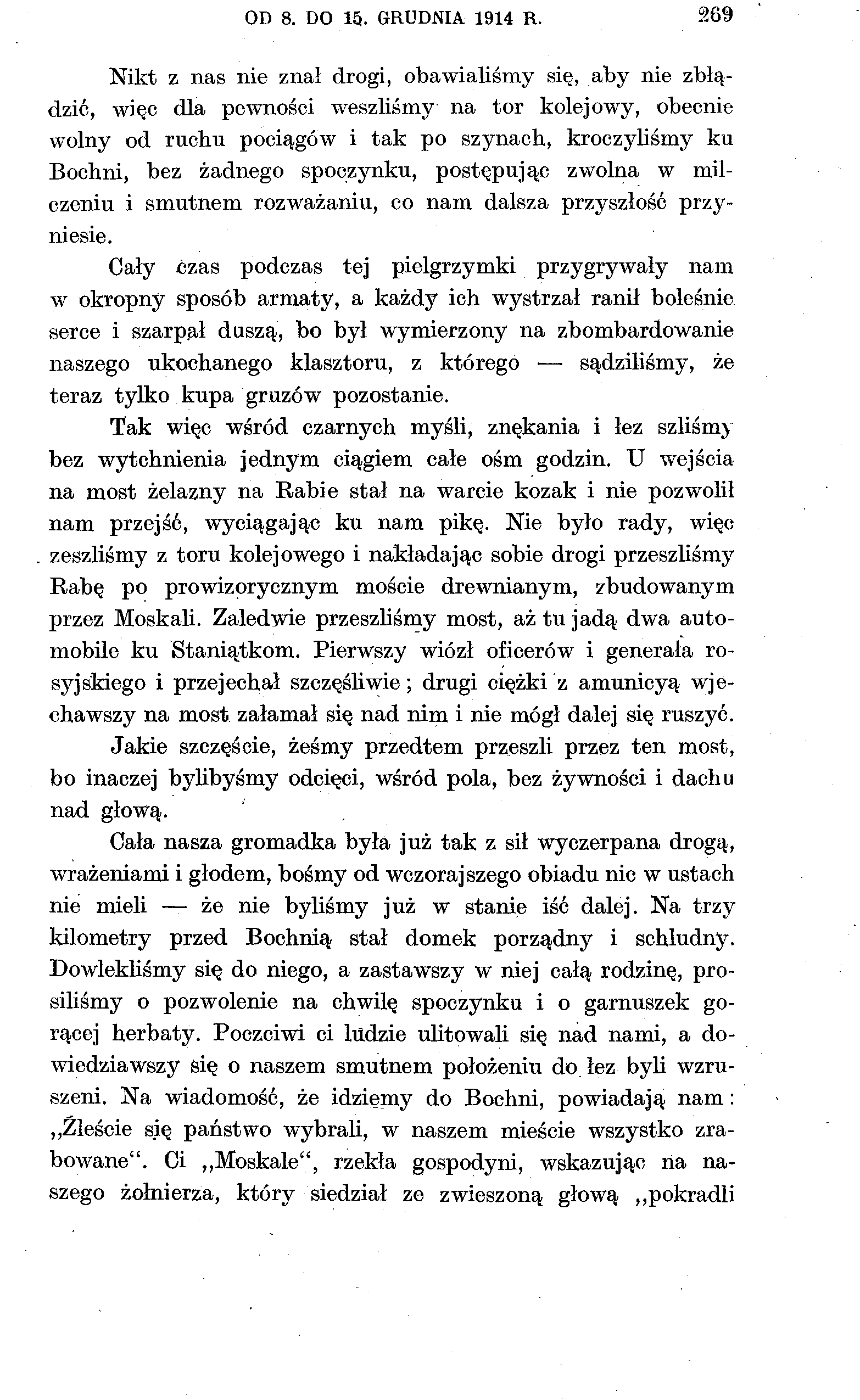 OD 8. DO 15. GRUDNIA 1914 R.