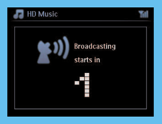 H Przesyłanie muzyki (MUSIC BROADCAST): 1 Gdy jednostka centralna pracuje w trybie HD (nie dotyczy odtwarzania płyt CD), nacisnąć przycisk MUSIC BROADCAST na urządzeniu.