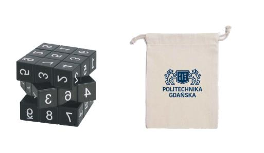 3 część - Kostka sudoku logiczna układanka w kształcie kostki łamigłówka łącząca dwie popularne gry świata - Kostkę Rubika polegającą na ułożeniu sześciennej kostki i Sudoku zadaniem gracza jest