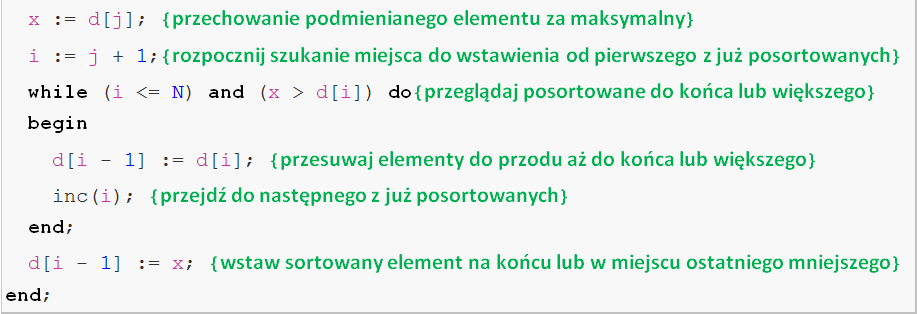 Sortowanie przez wstawianie