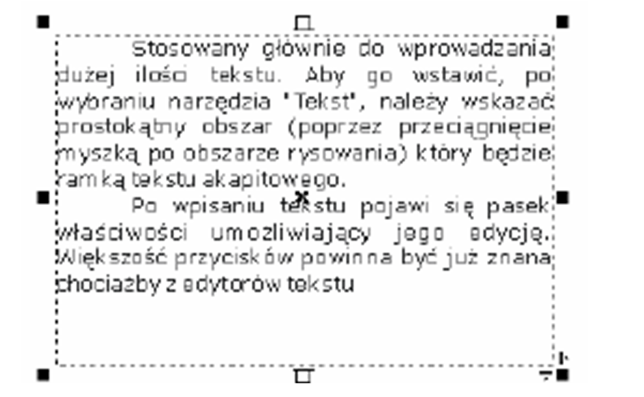 Pasek właściwości lub roleta dopasowania tekstu do ścieżki umożliwia przesuwanie tekstu po ścieżce, wybieranie różnego sposobu obiegania ścieżki, odsuwanie od ścieżki, umieszczania tekstu na