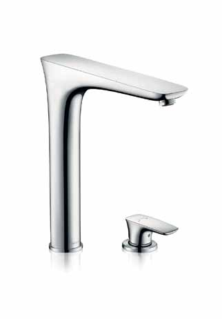 Hansgrohe PuraVida Obrotowa wylewka (120 ) ComfortZone 08 09 Uchwyt można umieścić w dowolnym miejscu Hansgrohe PuraVida 2-otworowa jednouchwytowa bateria kuchenna Można też klasycznie: z