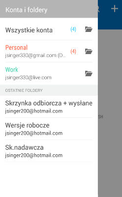 128 Kalendarz i poczta e-mail Poczta Sprawdzanie poczty Aplikacja Poczta to miejsce, gdzie można czytać, wysyłać i organizować wiadomości e-mail z jednego lub kilku kont e-mail skonfigurowanych w