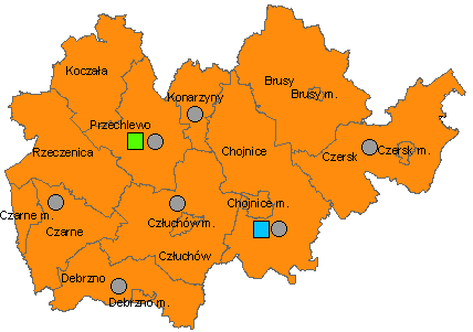 Tabela 7-5 Region Południowo-Zachodni wykaz obsługiwanych gmin Region Południowo-Zachodni Liczba ludności 150 547 Regionalna instalacja w trakcie budowy (MBP, zagospodarowanie zielonych, składowanie)