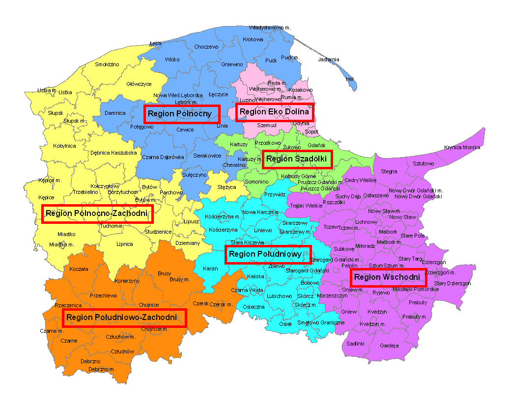 Rysunek 7-1 Podział województwa