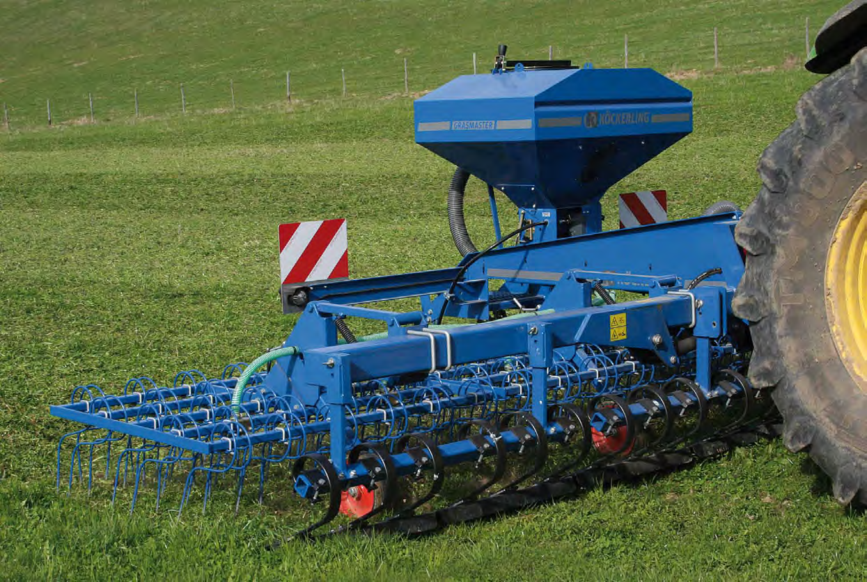 Grasmaster Brona chwastownik do pielęgnacji i podsiewu użytków zielonych Dla wielu gospodarstw zajmujących sie hodowlą bydła GRASMASTER jest optymalną maszyną do pielęgnacji i podsiewania użytków