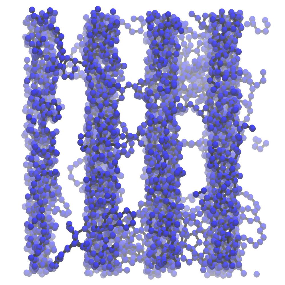 In-silico burn-off process (Wide-Angle X-ray Scattering/He