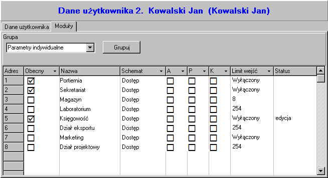 ACCO SATEL 37 12. Jeżeli kod ma zostać zmieniony przez użytkownika, należy kliknąć przycisk ZASTOSUJ. W oknie programu zostanie wyświetlony odpowiedni komunikat.