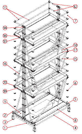 Rusztowania modułowe - ROTAX Plus - PRZYKŁADOWE ZESTAWY PRZEJEZDNE 19.