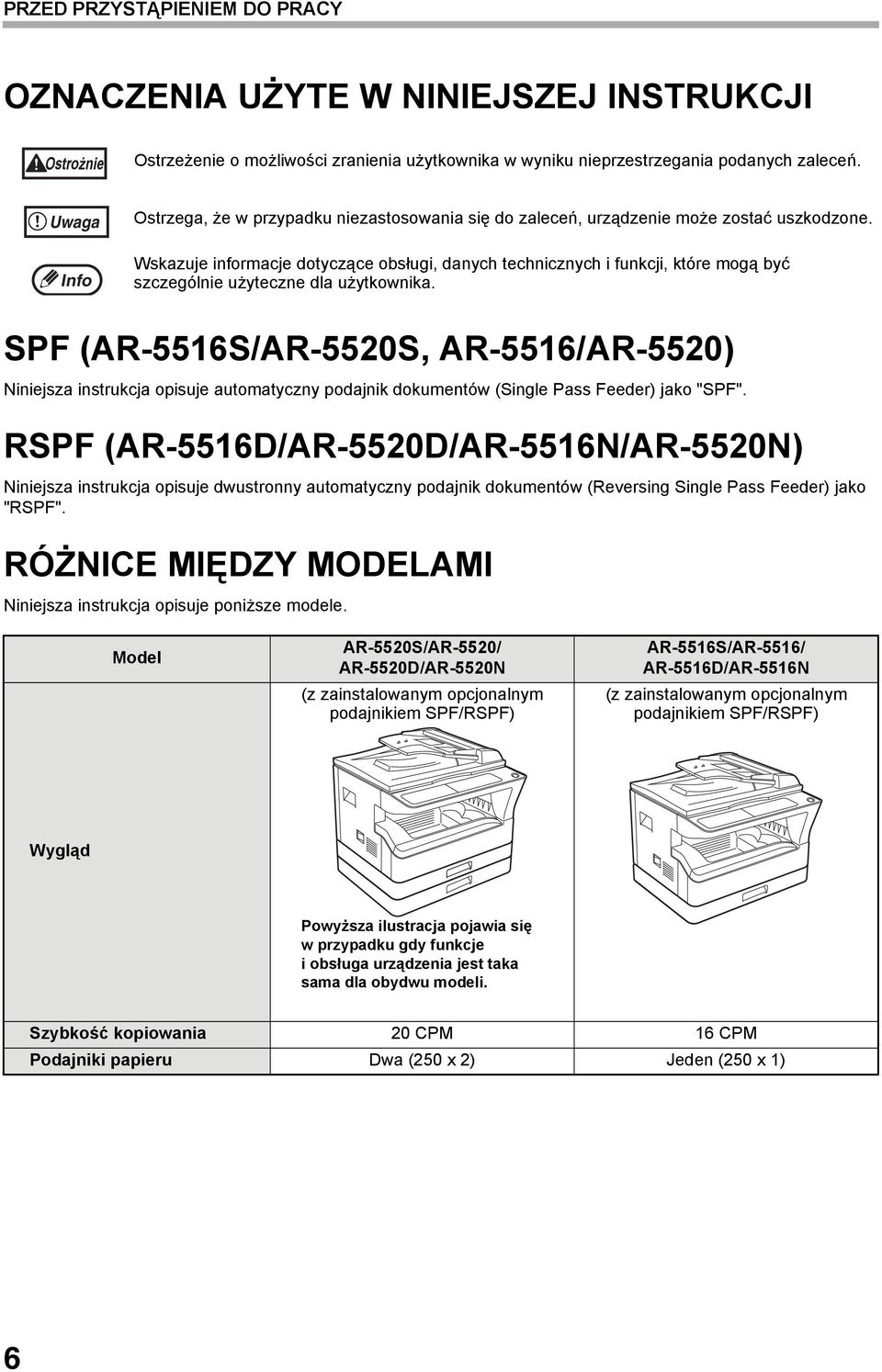 Wskazuje informacje dotyczące obsługi, danych technicznych i funkcji, które mogą być szczególnie użyteczne dla użytkownika.