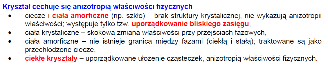 Struktura krystaliczna ciał