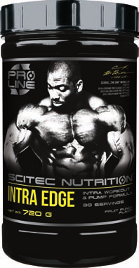 INTRA EDGE Formuła do stosowania podczas treningu wspomagająca rozwój mięśni! Źródłem węglowodanów w produkcie jest w 100% Cluster Dextrin!