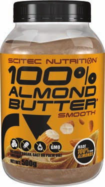 100% ALMOND BUTTER* *Wyprodukowane w 100% z migdałów Naturalne źródło zdrowych tłuszczów Bez dodatku cukru, soli czy oleju palmowego Wolne od GMO (organizmy modyfikowane genetycznie) Idelana