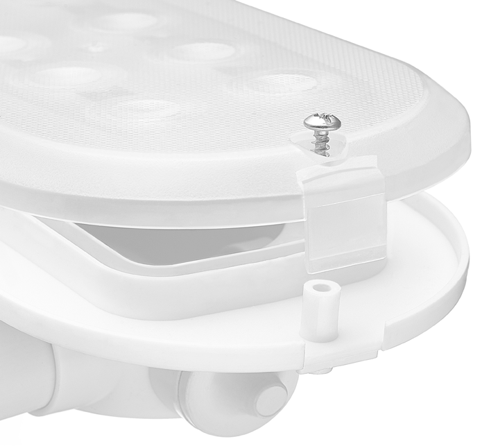 OVAL PRO LED OŚWIETLENIE STACJONARNE / STATIONARY LIGHTING RUCHOMY ZAWIAS (kąt 90 0 ) Duże ułatwienie dla instalatora.