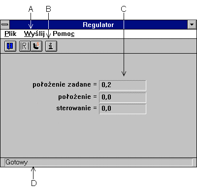 5. Symulator urządzenia sterującego 5.1. Wstępne informacje o programie symulatora Symulator urządzenia sterującego napisano używając kompilatora Visual C++ v. 1.5, firmy Microsoft.