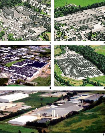 Zakłady firmy 1 Siedziba główna: Attendorn 2 1962: ciągły rozwój przyczynia się do budowy filii zakładu Lennstadt-Elspe 3 założona w 1988: filia zakładu w Attendorn-Ennest z odlewnią i nowoczesną