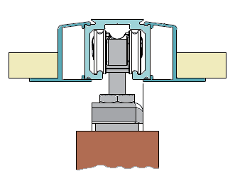 NOWY SYSTEM 500 Do drzwi 1-skrzydłowych o wadze 50 / 80 / 120 kg Nowe metalowe wózki z przekładką antywibracyjną Połączenie przekładki antywibracyjnej z równomiernym rozłożeniem ciężaru skrzydła na