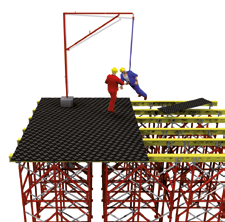 ALSIPERCHA System zapobiegający upadkom z wysokości Alsina 2500 Elementy systemu 4300 800 50 3450 7 6 5 3 1 2 4 [mm] 1. System Alsipercha 2. Mechanizm wciągany 3.