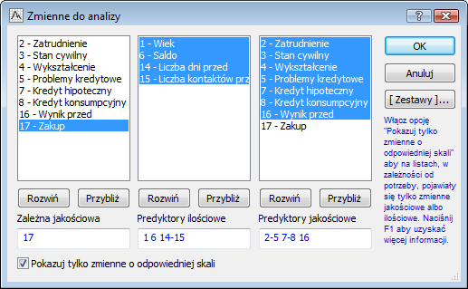 W przypadku zmiennej Zatrudnienie możemy zauważyć, że wszystkie kategorie są poprawne, natomiast niektóre z nich stanowią nieznaczny procent ogólnej liczności zbioru.