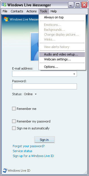 CrazyTalk CamSuite PRO z aplikacją IM Polski Window Live Messenger 1. Zainstalować CrazyTalk Cam Suite PRO i Window Live Messenger.