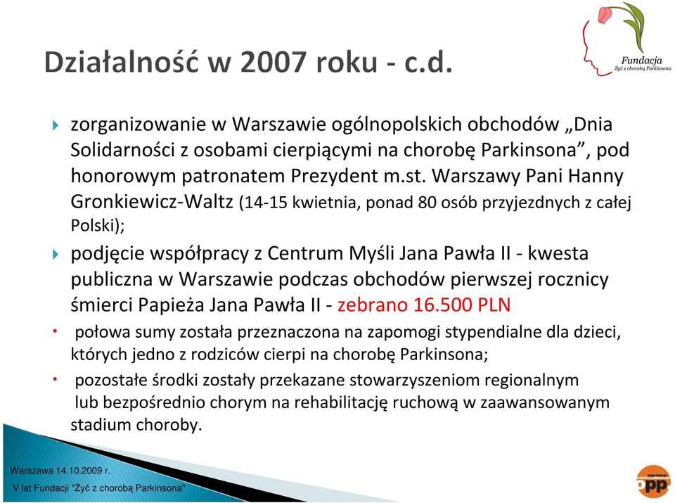 Warszawie podczas obchodów pierwszej rocznicy śmierci Papieża Jana Pawła II - zebrano 16.